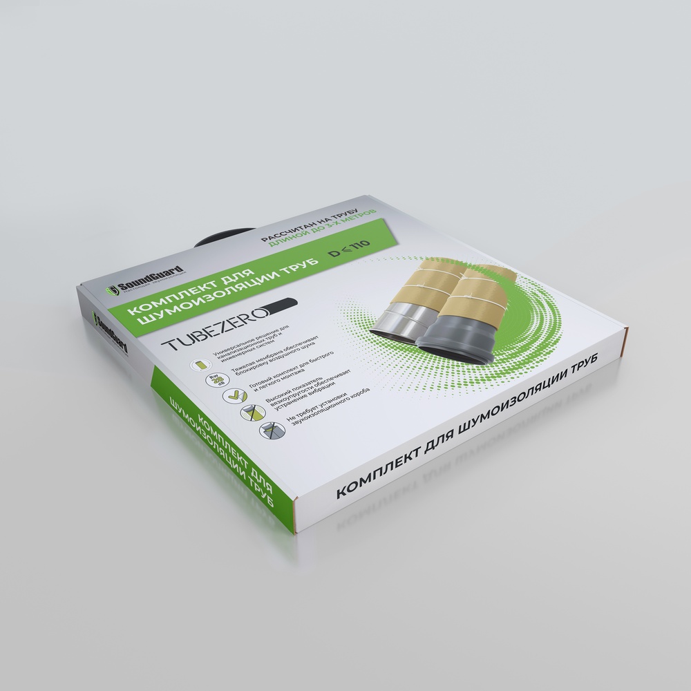SoundGuard TubeZero комплект для шумоизоляции труб